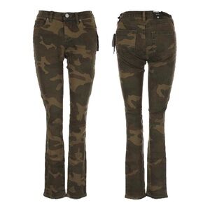 Blank NYC The Reade Camo Print Skinny Crop Scout Jeans Size 24 NWT